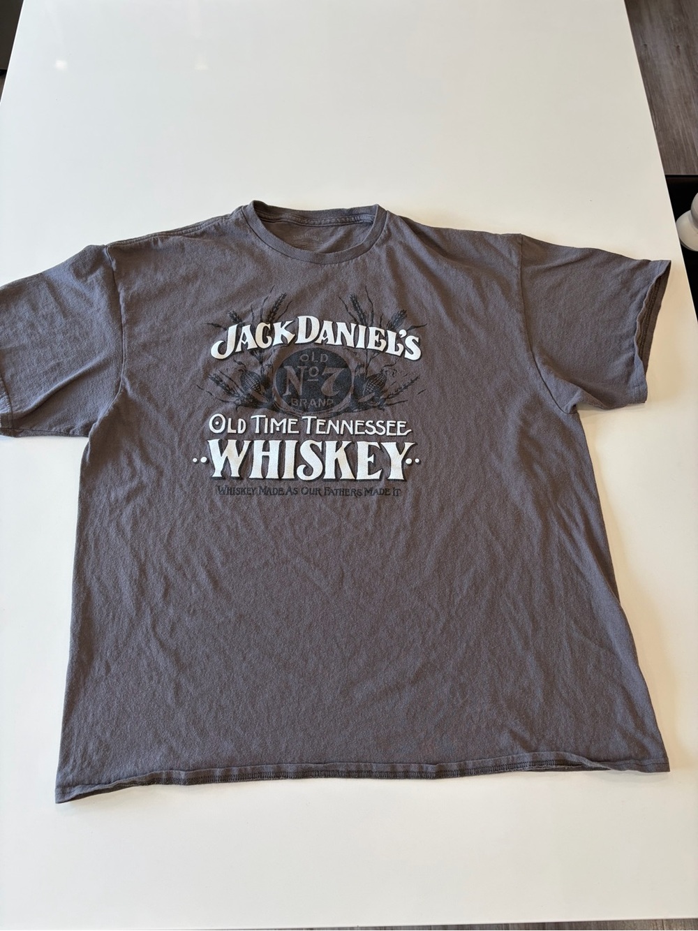 Jack Daniels 2XL Men's Gray Whiskey Logo T-Shirt